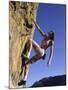 Female Rock Climber-null-Mounted Photographic Print