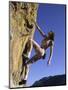 Female Rock Climber-null-Mounted Photographic Print