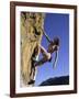 Female Rock Climber-null-Framed Photographic Print