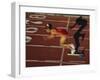 Female Runner at the Start of a Track Race-null-Framed Photographic Print