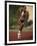 Female Runner Competing in a Track Race-null-Framed Photographic Print