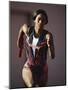 Female Runner Competing in a Track Race-null-Mounted Photographic Print