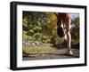 Female Runner Out on the Trails-null-Framed Photographic Print
