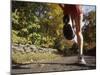 Female Runner Out on the Trails-null-Mounted Photographic Print