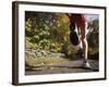 Female Runner Out on the Trails-null-Framed Photographic Print