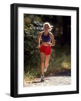 Female Runner Out on the Trails-null-Framed Photographic Print