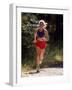 Female Runner Out on the Trails-null-Framed Photographic Print