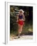 Female Runner Out on the Trails-null-Framed Photographic Print