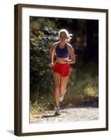 Female Runner Out on the Trails-null-Framed Photographic Print