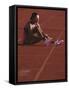 Female Runner Takinfg a Break During Training-null-Framed Stretched Canvas