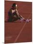 Female Runner Takinfg a Break During Training-null-Mounted Photographic Print