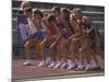 Female Runners at the Start of a Track Race-null-Mounted Photographic Print