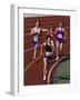 Female Runners Competing in a Track Race-null-Framed Photographic Print