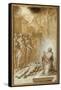 Female Saint Praying by the Body of a Dead Man-Camillo Procaccini-Framed Stretched Canvas