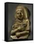 Female Sarcophagus Depicting Deceased Holding Crown of Justification in Her Right Hand-null-Framed Stretched Canvas