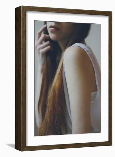 Female Shoulder and Long Hair-Carolina Hernandez-Framed Photographic Print