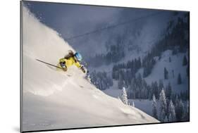 Female Skier In Utah-Liam Doran-Mounted Photographic Print