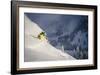 Female Skier In Utah-Liam Doran-Framed Photographic Print