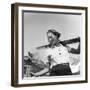 Female Skier-null-Framed Premium Photographic Print