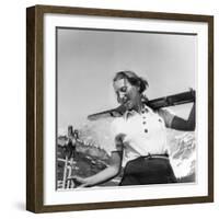 Female Skier-null-Framed Photographic Print
