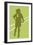 Female soccer player-null-Framed Giclee Print