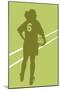 Female soccer player-null-Mounted Giclee Print