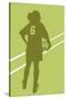 Female soccer player-null-Stretched Canvas