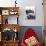 Female Soccer Team Standing in Front of Their Couch-null-Photographic Print displayed on a wall