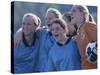 Female Soccer Team Standing Together-null-Stretched Canvas