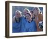 Female Soccer Team Standing Together-null-Framed Photographic Print