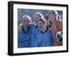 Female Soccer Team Standing Together-null-Framed Photographic Print