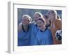 Female Soccer Team Standing Together-null-Framed Photographic Print