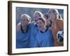 Female Soccer Team Standing Together-null-Framed Photographic Print