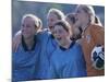 Female Soccer Team Standing Together-null-Mounted Photographic Print