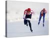 Female Speed Skaters in Action-null-Stretched Canvas