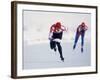 Female Speed Skaters in Action-null-Framed Photographic Print