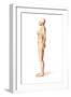 Female Standing, with Skeletal Bones Superimposed, Side View-null-Framed Art Print