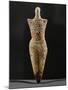 Female Statuette, Neolithic Idol, Terracotta, from Cucuteni, Romania-null-Mounted Giclee Print