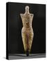 Female Statuette, Neolithic Idol, Terracotta, from Cucuteni, Romania-null-Stretched Canvas