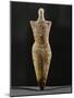 Female Statuette, Neolithic Idol, Terracotta, from Cucuteni, Romania-null-Mounted Giclee Print