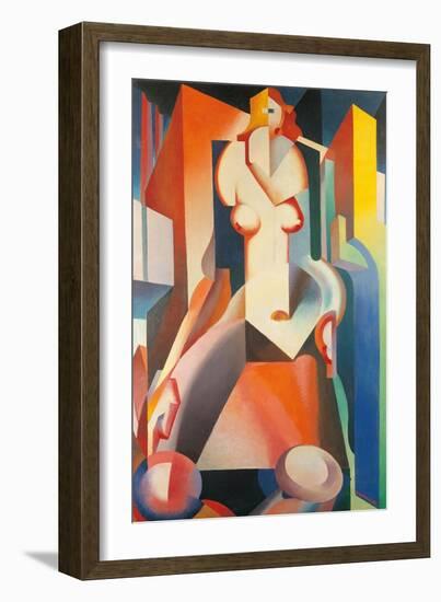 Female Structure-Enrico Prampolini-Framed Giclee Print