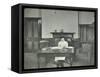 Female Student Sitting at Desk, Shoreditch Technical Institute, London, 1907-null-Framed Stretched Canvas