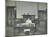 Female Student Sitting at Desk, Shoreditch Technical Institute, London, 1907-null-Mounted Photographic Print