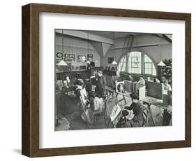 Female Students Painting Still Lifes, Hammersmith School of Arts and Crafts, London, 1910-null-Framed Photographic Print