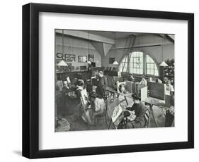 Female Students Painting Still Lifes, Hammersmith School of Arts and Crafts, London, 1910-null-Framed Photographic Print