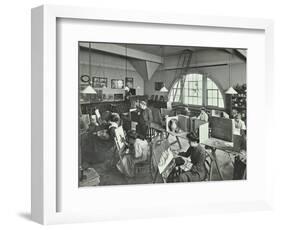 Female Students Painting Still Lifes, Hammersmith School of Arts and Crafts, London, 1910-null-Framed Photographic Print