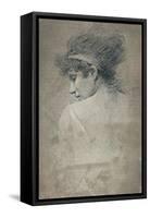 'Female Study', c1895, (1897)-Robert Fowler-Framed Stretched Canvas