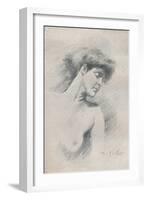 'Female Study', c1895, (1897)-Robert Fowler-Framed Giclee Print