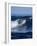 Female Surfer Riding a Wave-null-Framed Photographic Print