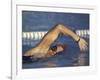 Female Swimmer in Action-null-Framed Photographic Print